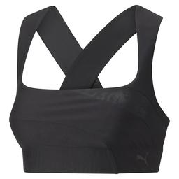 Mid Impact Safari Glam Bra Kadın Siyah Koşu Sporcu Sütyeni 52224001