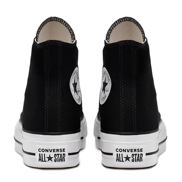 Chuck Taylor All Star Platform Canvas Kadın Siyah Günlük Stil Ayakkabı 560845C 1387037