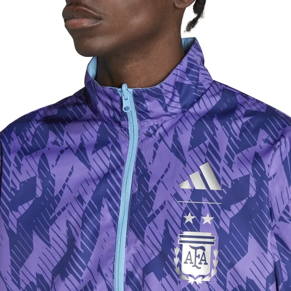 Arjantin Anthem Erkek Mavi Futbol Ceket HF3948