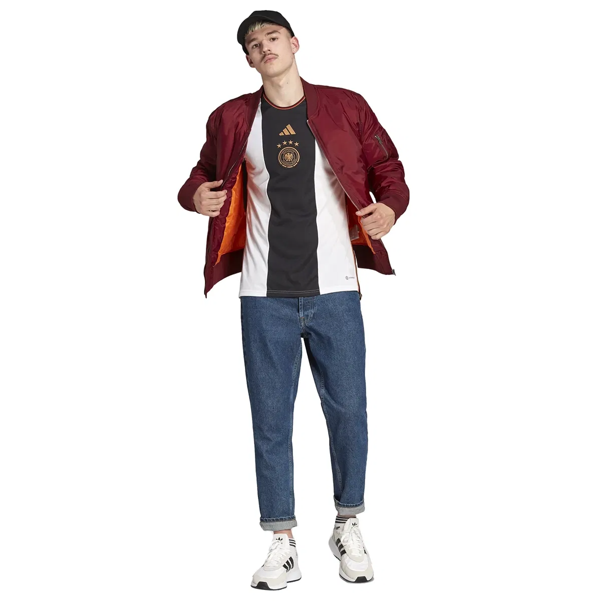 Almanya 22 İç Saha Erkek Beyaz Futbol Forma HJ9606