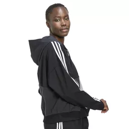 W Cb B Fz Hdy Kadın Siyah Günlük Stil Sweatshirt HC8833