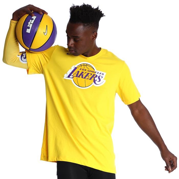 Los Angeles Lakers Dri-Fit NBA Erkek Sarı Basketbol Tişört DA6023-728 1335559