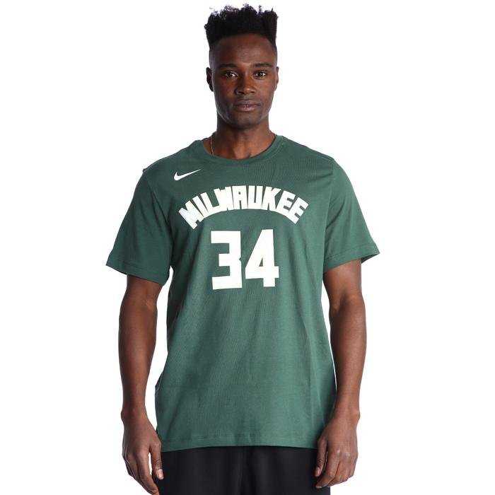 Milwaukee NBA Bucks Erkek Yeşil Basketbol Tişört DR6385-329 1405631