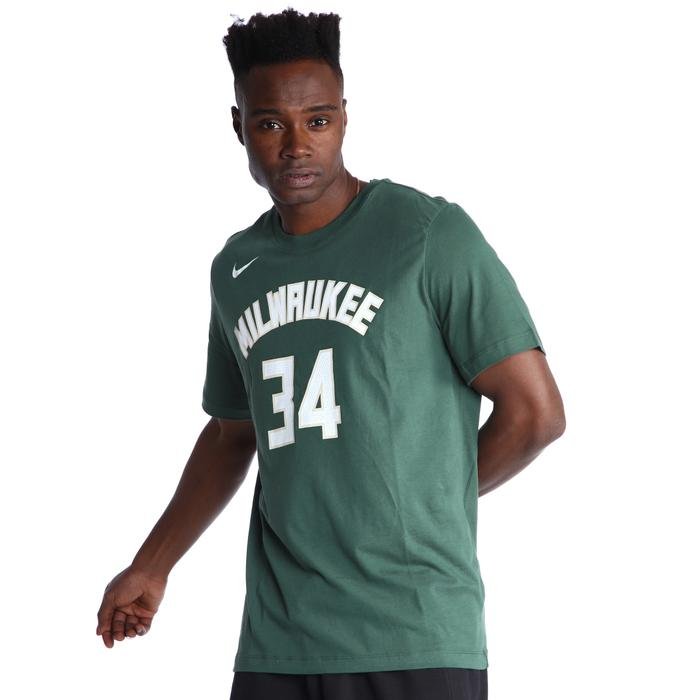 Milwaukee NBA Bucks Erkek Yeşil Basketbol Tişört DR6385-329 1405631