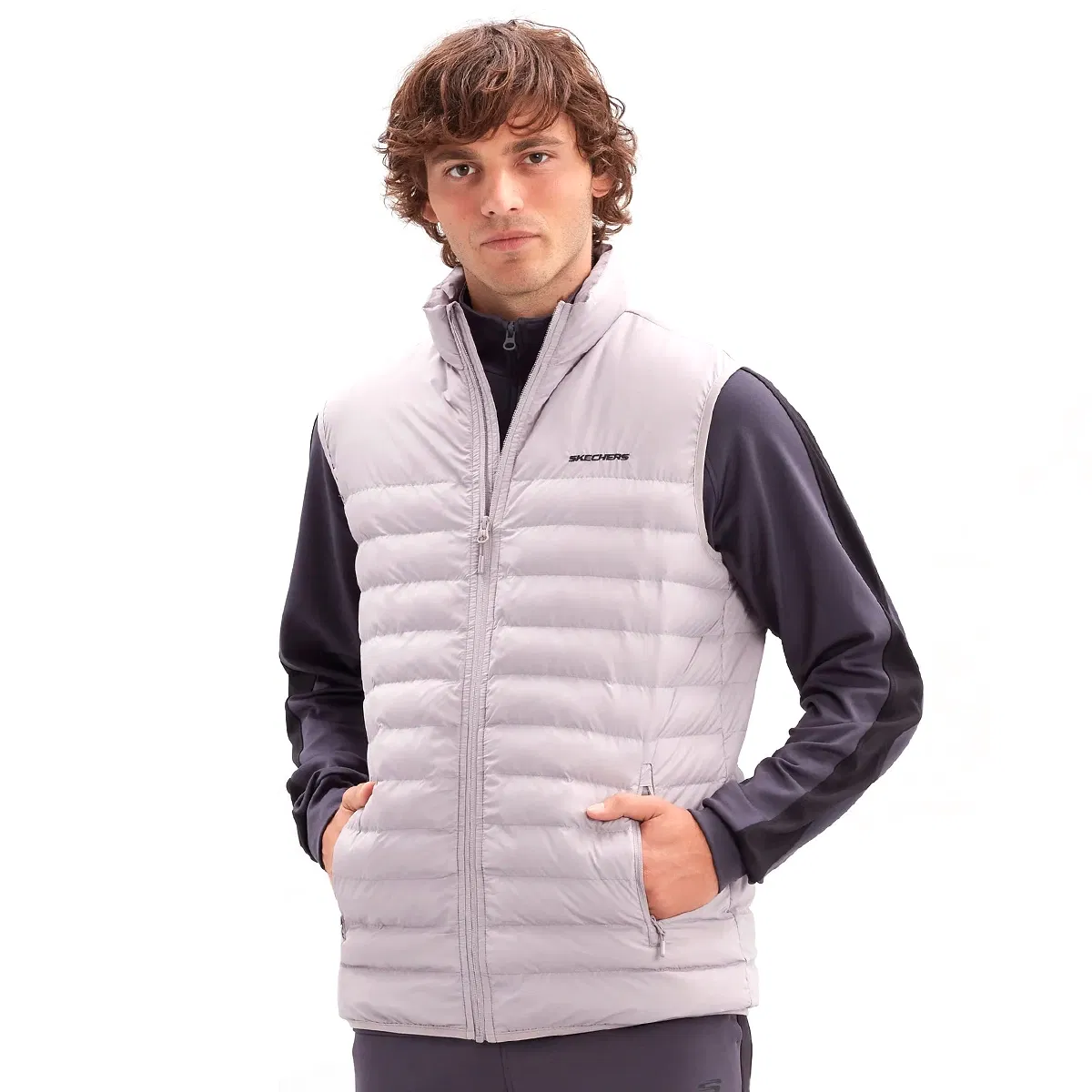 M Essential Erkek Mor Günlük Stil Yelek S202174-506
