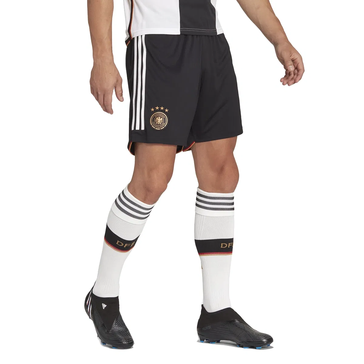 Almanya 22 Erkek Siyah Futbol Şort HJ9605