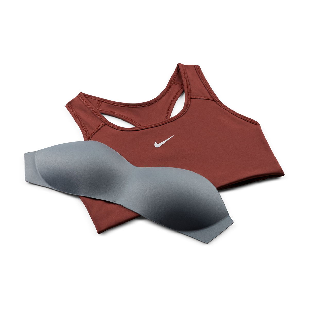 W Dri-Fit Swsh 1Pp Bra Kadın Kahverengi Antrenman Sporcu Sütyeni BV3636-231