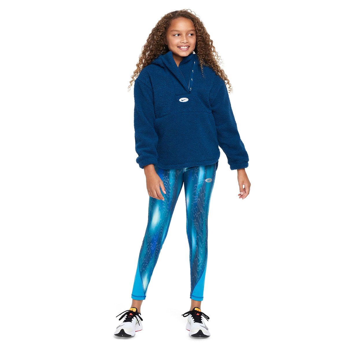 Pro Dri-Fit Çocuk Mavi Günlük Stil Tayt DZ4460-409