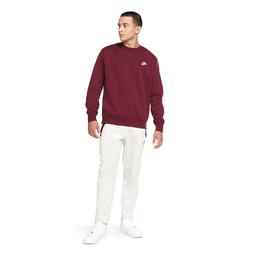 Sportswear Club Fleece Crew Erkek Bordo Günlük Stil Uzun Kollu Tişört BV2662-638