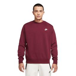 Sportswear Club Fleece Crew Erkek Bordo Günlük Stil Uzun Kollu Tişört BV2662-638