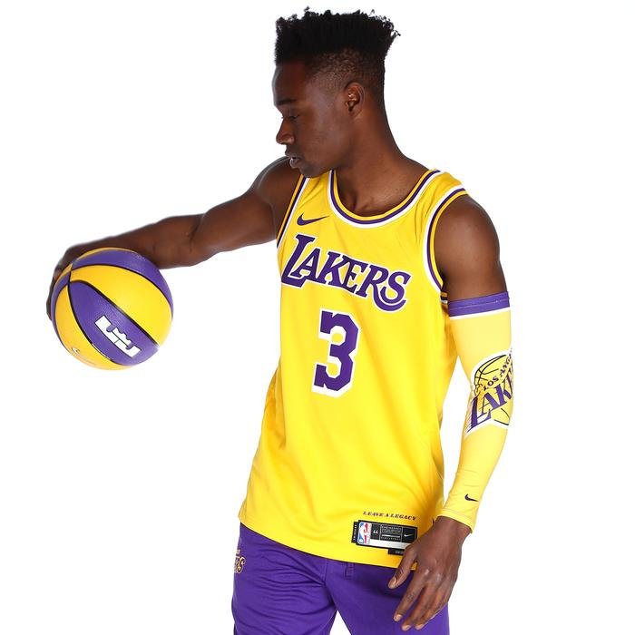 Los Angeles Lakers Dri-Fit NBA Erkek Sarı Basketbol Forma DN2009-729 1426098