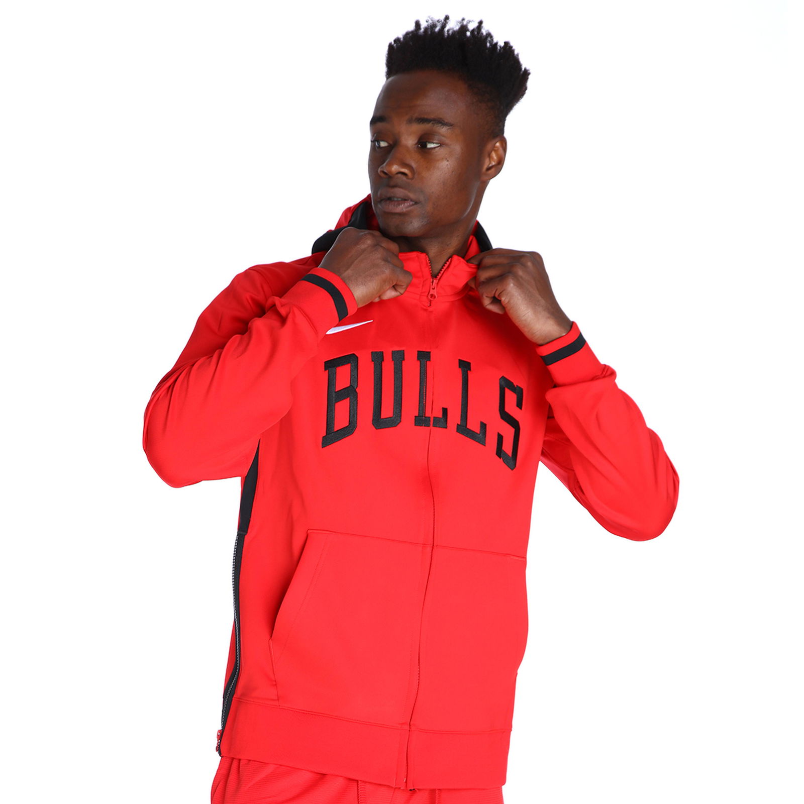 Chicago Bulls NBA Erkek Kırmızı Basketbol Uzun Kollu Tişört DN7793-657