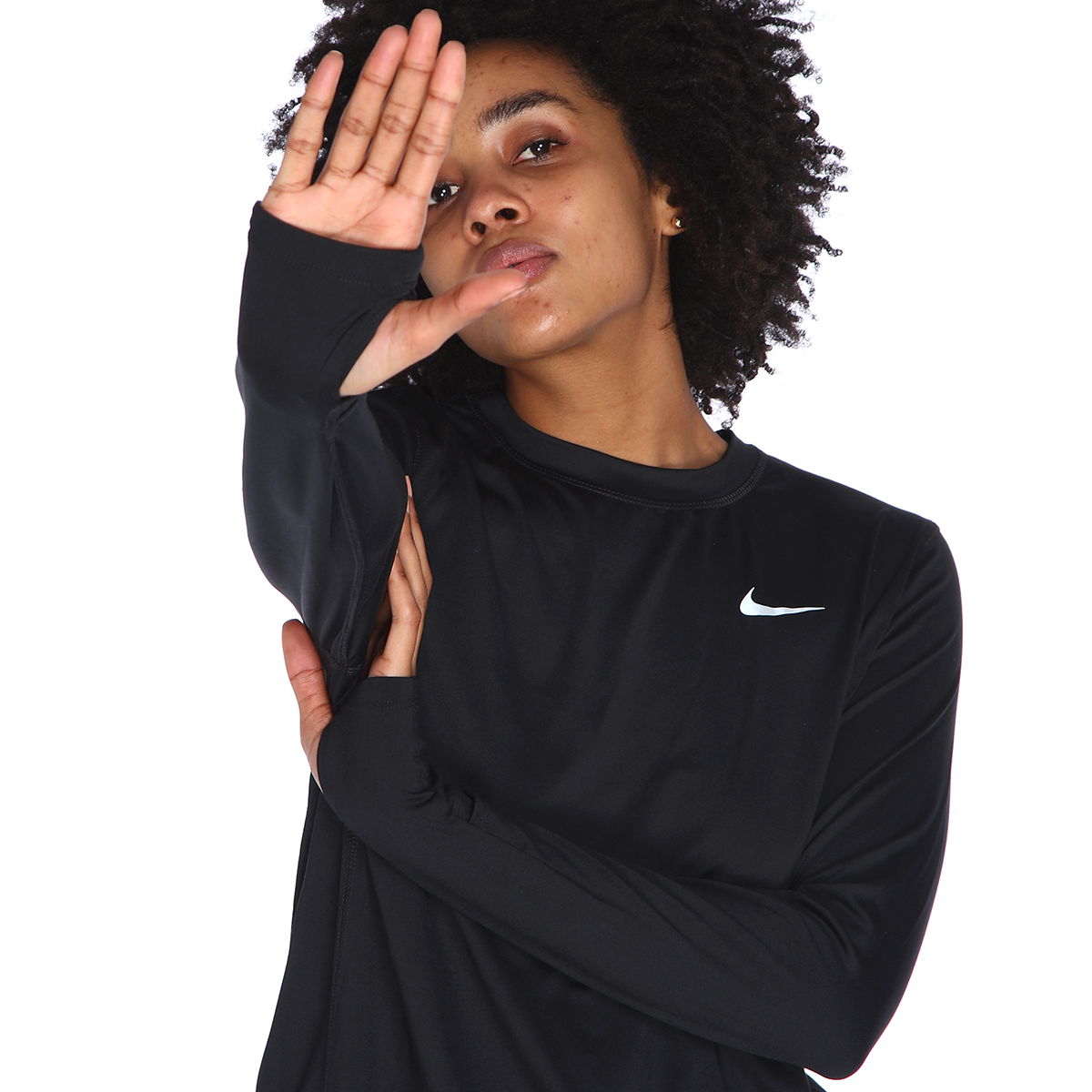 Dri-Fit Element Crew Kadın Siyah Koşu Tişört CU3277-010