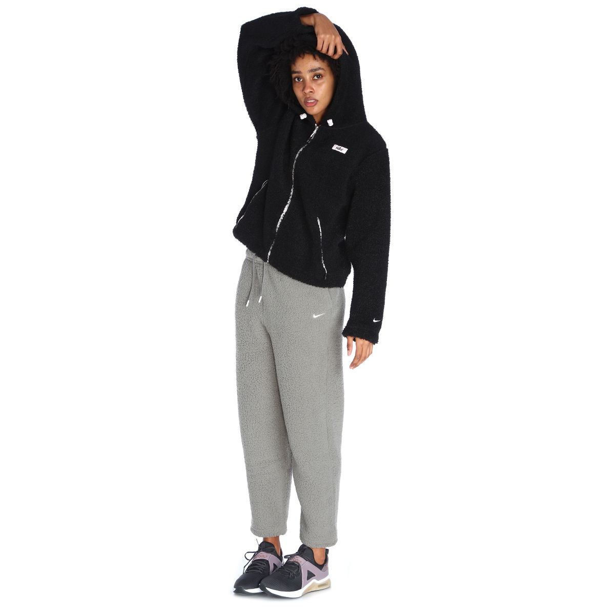 Therma-Fit Cozy Core Kadın Gri Günlük Stil Eşofman Altı DQ6261-029