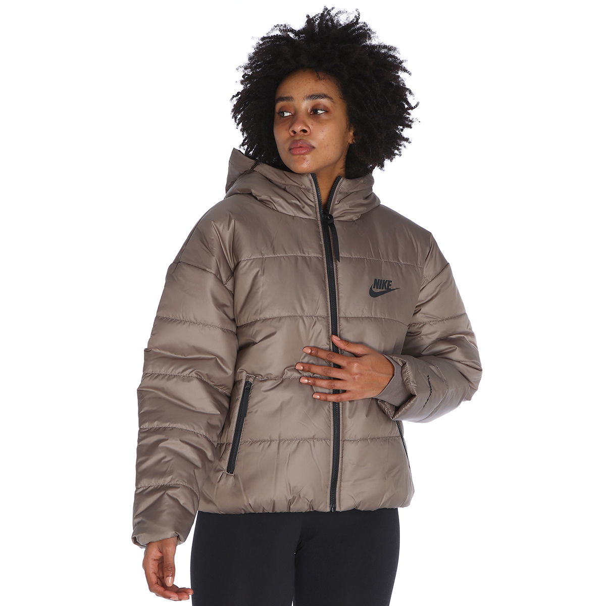 Therma-Fit Kadın Kahverengi Günlük Stil Ceket DX1797-040