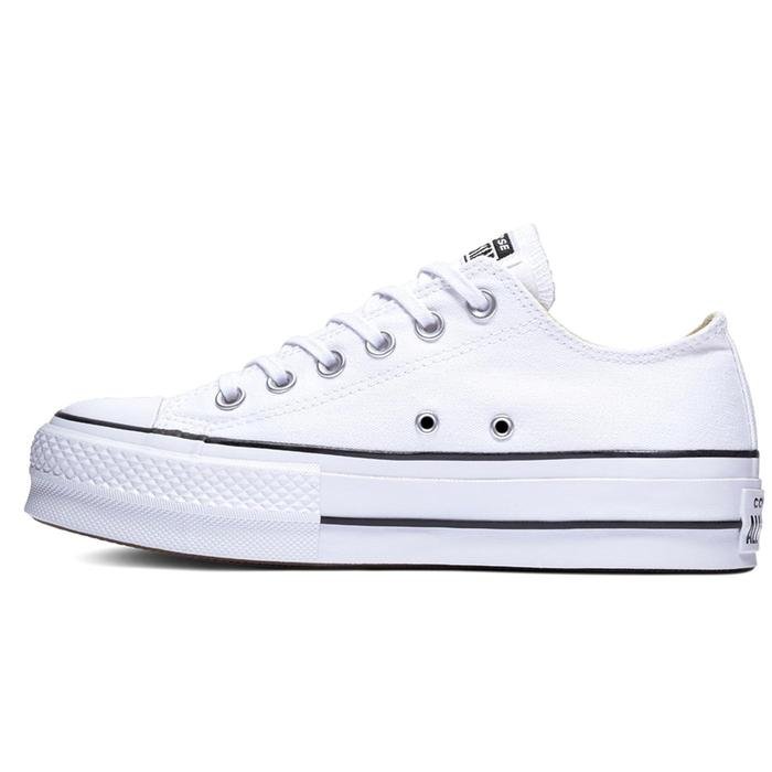 Chuck Taylor All Star Canvas Platform Kadın Beyaz Günlük Stil Ayakkabı 560251C 1387122