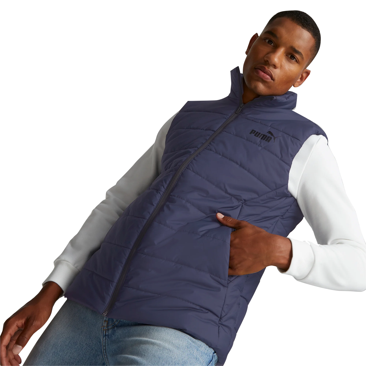 Essential Padded Erkek Mavi Günlük Stil Ceket 84893906