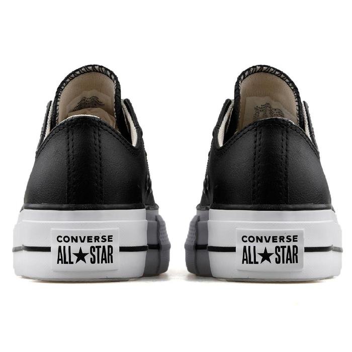 Chuck Taylor All Star Leather Platform Kadın Siyah Sneaker Ayakkabı 561681C 1387124