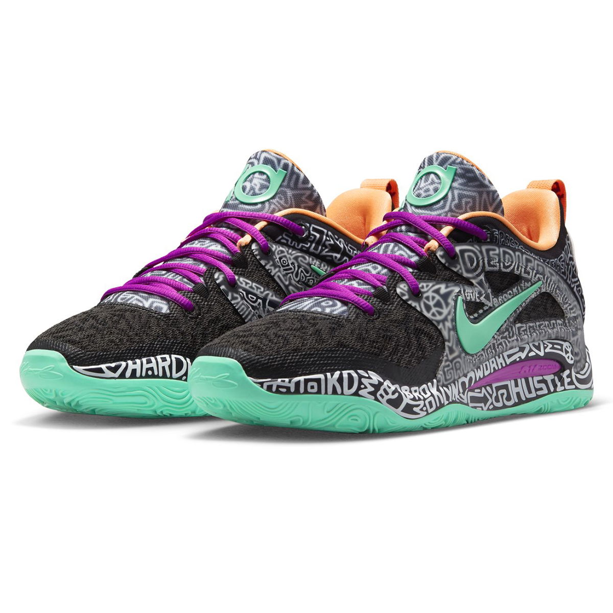 Kevin Durant KD 15 Brooklyn Graffiti Erkek Çok Renkli Basketbol Ayakkabısı DC1975-005