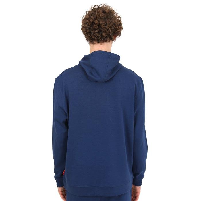 Basic Hoodie Erkek Mavi Günlük Stil Sweatshirt JFHSTBA01-LACIVERT 1449750