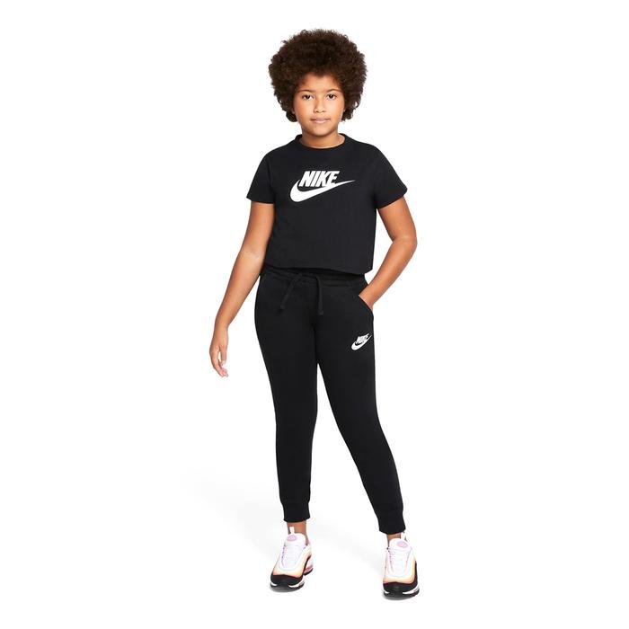 Sportswear Cropped Çocuk Siyah Günlük Stil Tişört DA6925-012 1299884