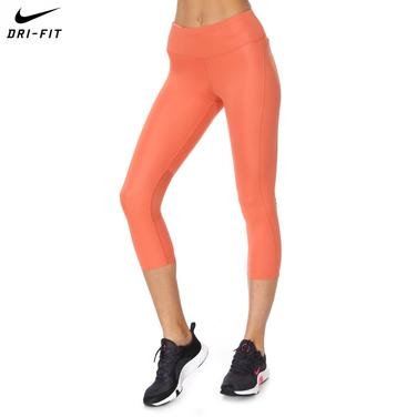 Женские тайтсы Nike Dri-Fit Fast Crop Turuncu Tayt CZ9238-827 для бега