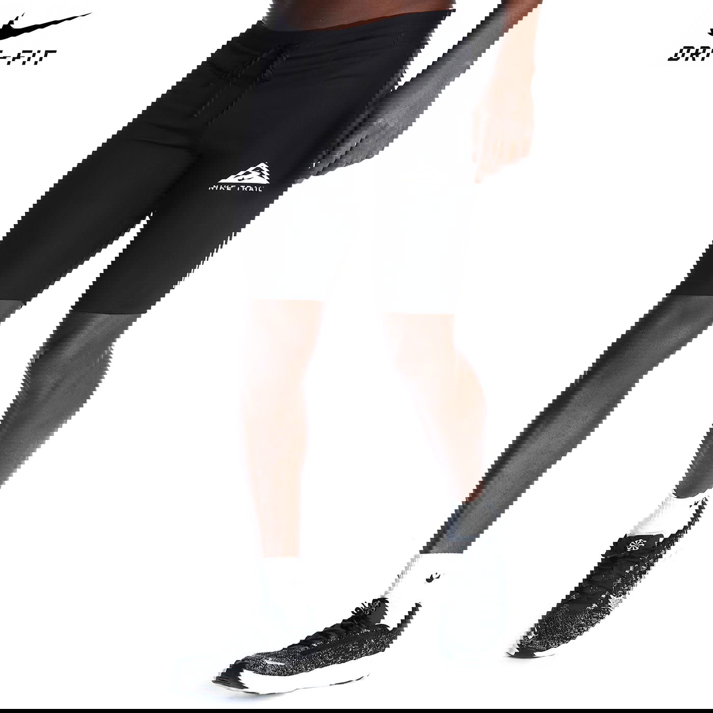 Dri-Fit Trail Half Tight Erkek Siyah Koşu Tayt DM4795-010