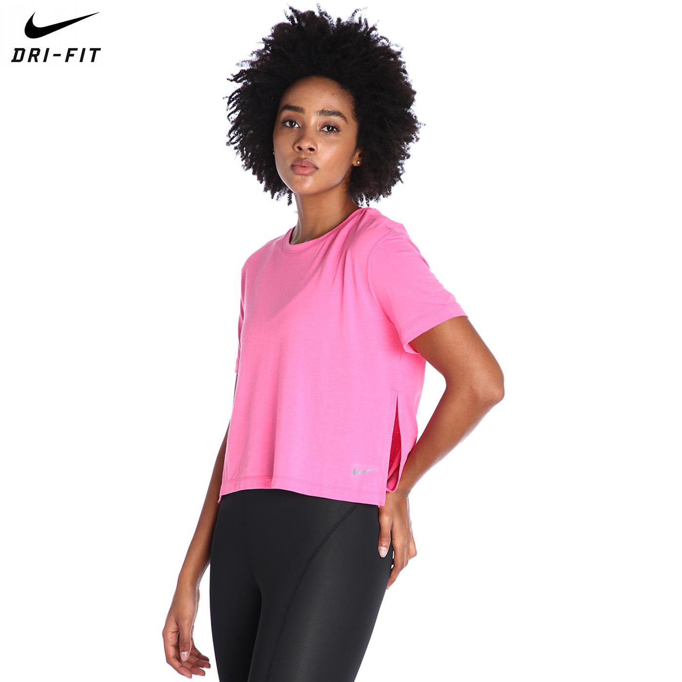 W Ny Dri-Fit S/S Top Kadın Kırmızı Günlük Stil Tişört DM7025-684