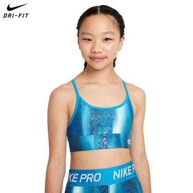 Детский спортивный бра Nike G Nk Novelty Dri-Fit ic indy Bra Antrenman Sporcu Sütyeni DV3299-409 для тренировок