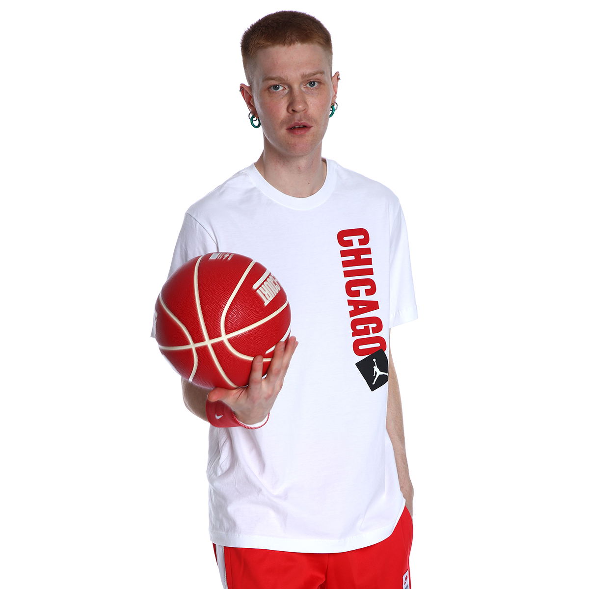 Chicago Bulls NBA Erkek Beyaz Basketbol Tişört DV5806-100