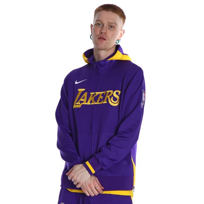 Los Angeles Lakers Showtime NBA Erkek Mor Basketbol Uzun Kollu Tişört DN4607-504 1426242
