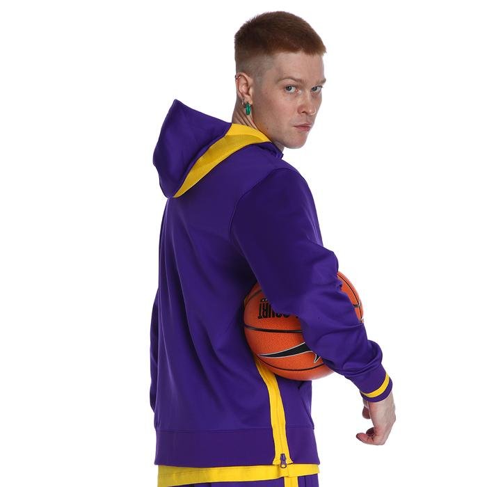 Los Angeles Lakers Showtime NBA Erkek Mor Basketbol Uzun Kollu Tişört DN4607-504 1426242