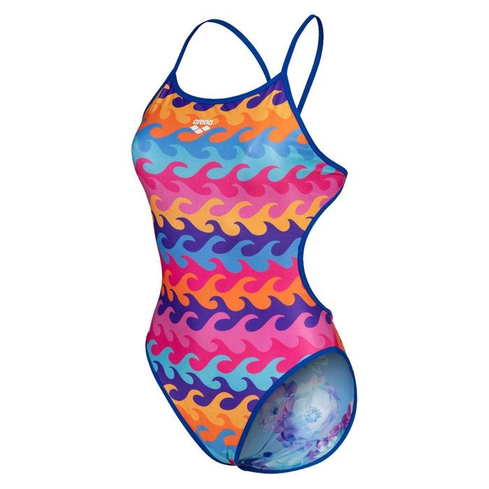 Swimsuit Challenge Back Reversible Kadın Mavi Yüzücü Mayo 005897700 1417113