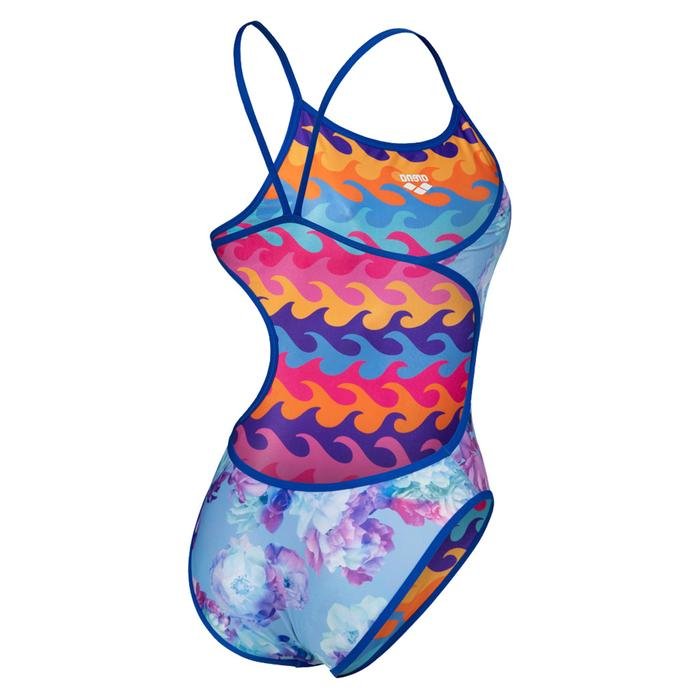 Swimsuit Challenge Back Reversible Kadın Mavi Yüzücü Mayo 005897700 1417113
