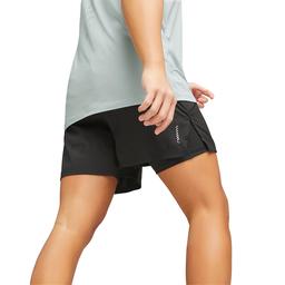 Run 2in1 5" Erkek Siyah Koşu Şort 52327701