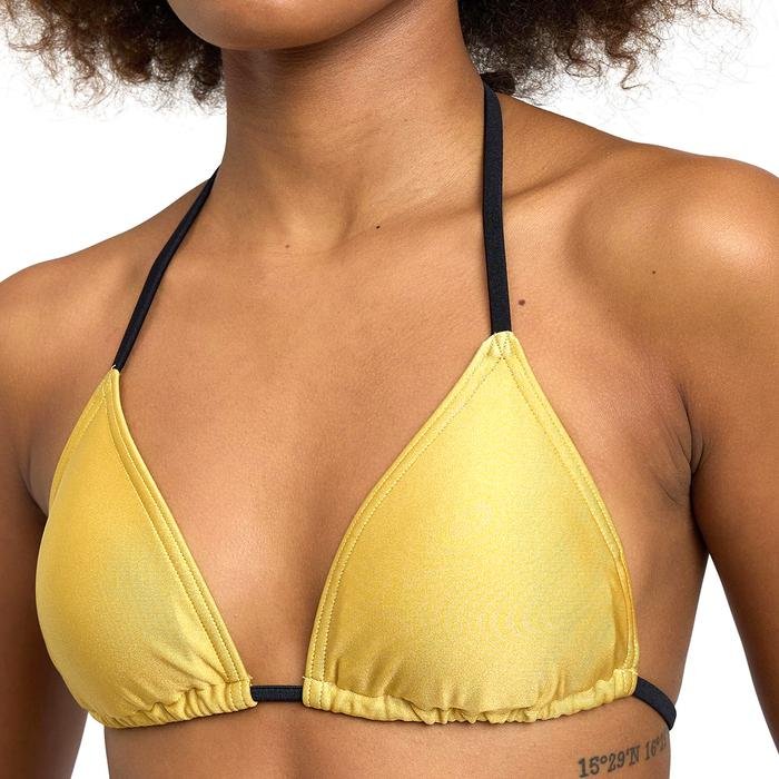 50Th Shiny Gold Bikini Triangle Kadın Sarı Yüzücü Bikini 006185 1478608