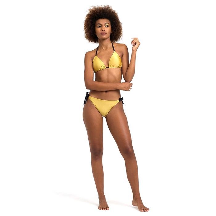 50Th Shiny Gold Bikini Triangle Kadın Sarı Yüzücü Bikini 006185 1478608