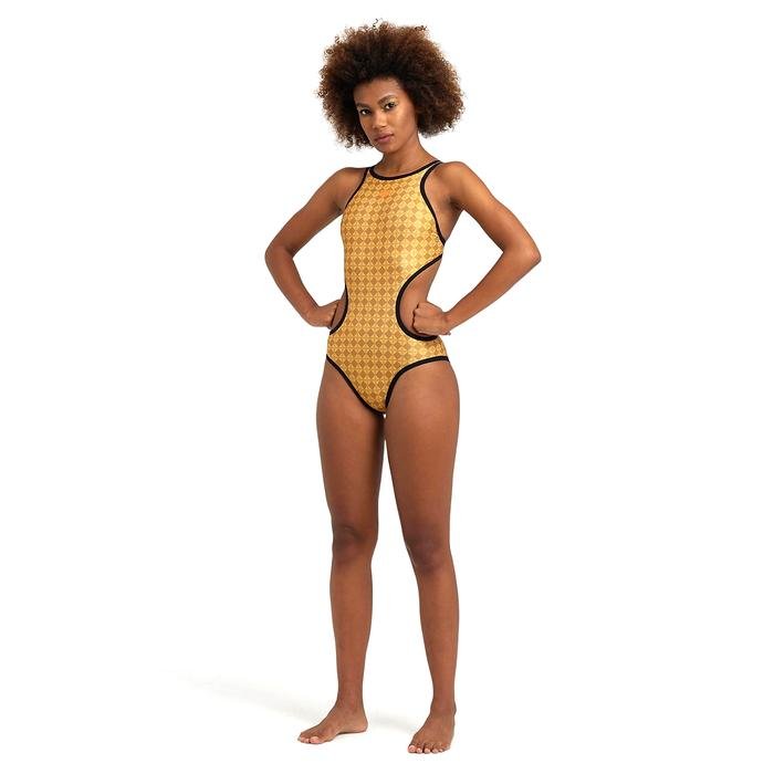 50Th Gold Swimsuit Tech On Kadın Sarı Yüzücü Mayosu 006179305 1479770