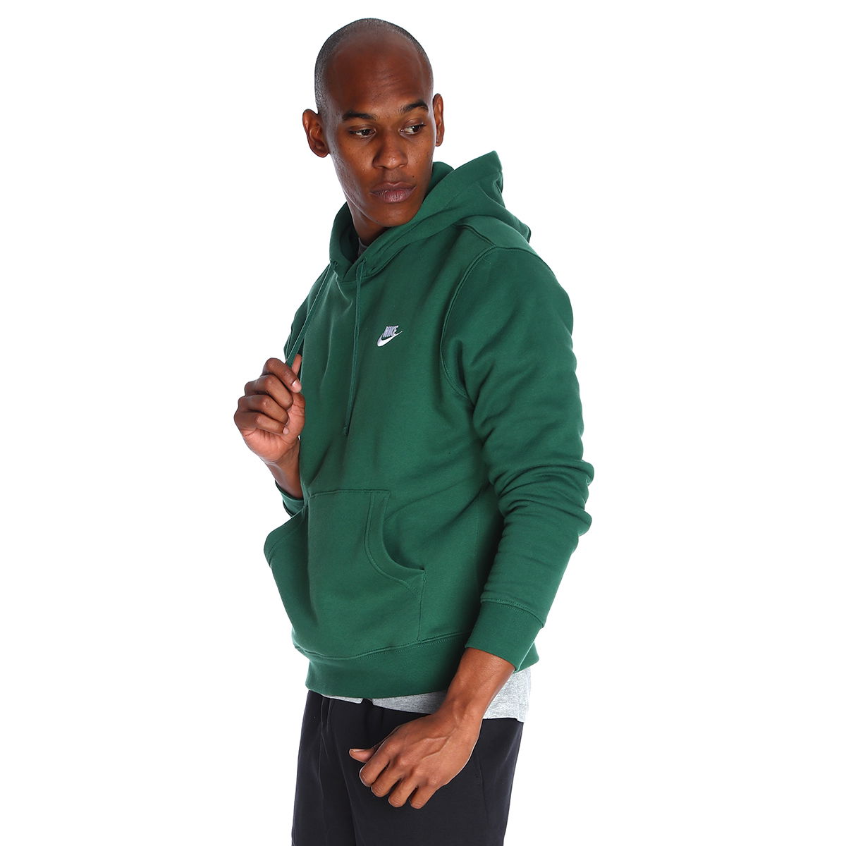 Sportswear Club Fleece Erkek Yeşil Günlük Stil Sweatshirt BV2654-341