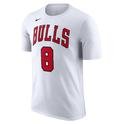 Chicago Bulls NBA Erkek Beyaz Basketbol T-Shirt DR6367-104 1478452