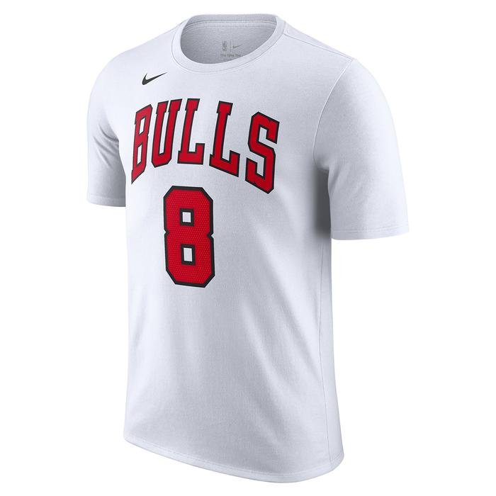 Chicago Bulls NBA Erkek Beyaz Basketbol T-Shirt DR6367-104 1478450