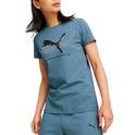 Essential Kadın Mavi Günlük Stil T-Shirt 67330117 1465222