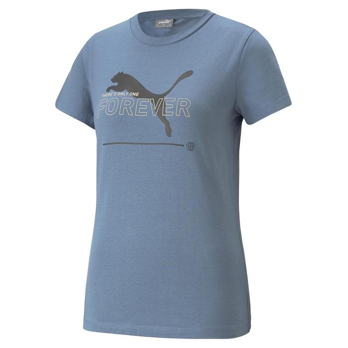 Essential Kadın Mavi Günlük Stil T-Shirt 67330117 1465222