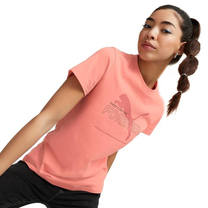 Essential Kadın Pembe Günlük Stil T-Shirt 67330148 1465226