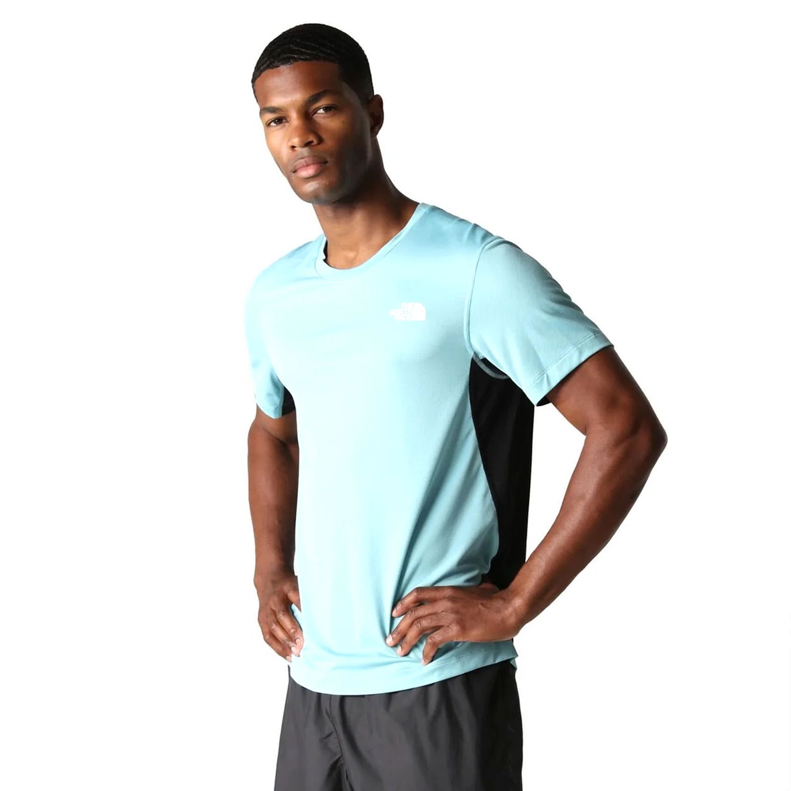 M Lightbright S/S Erkek Mavi Outdoor T-Shirt NF0A825OZK41