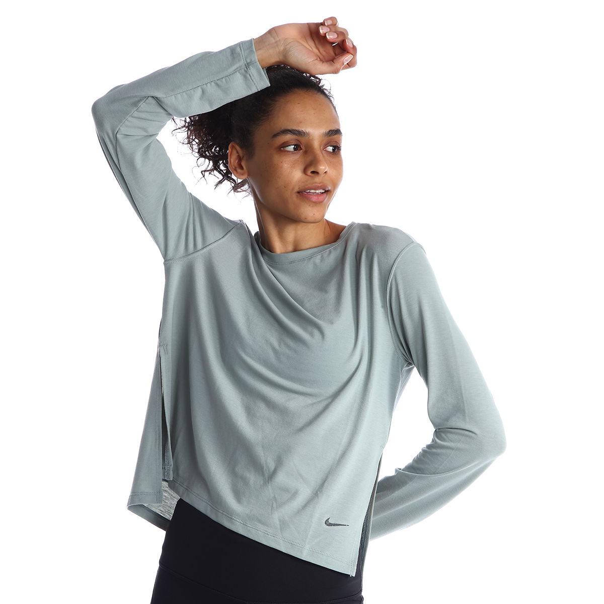 Yoga Dri-Fit Kadın Yeşil Antrenman T-Shirt DM7027-330