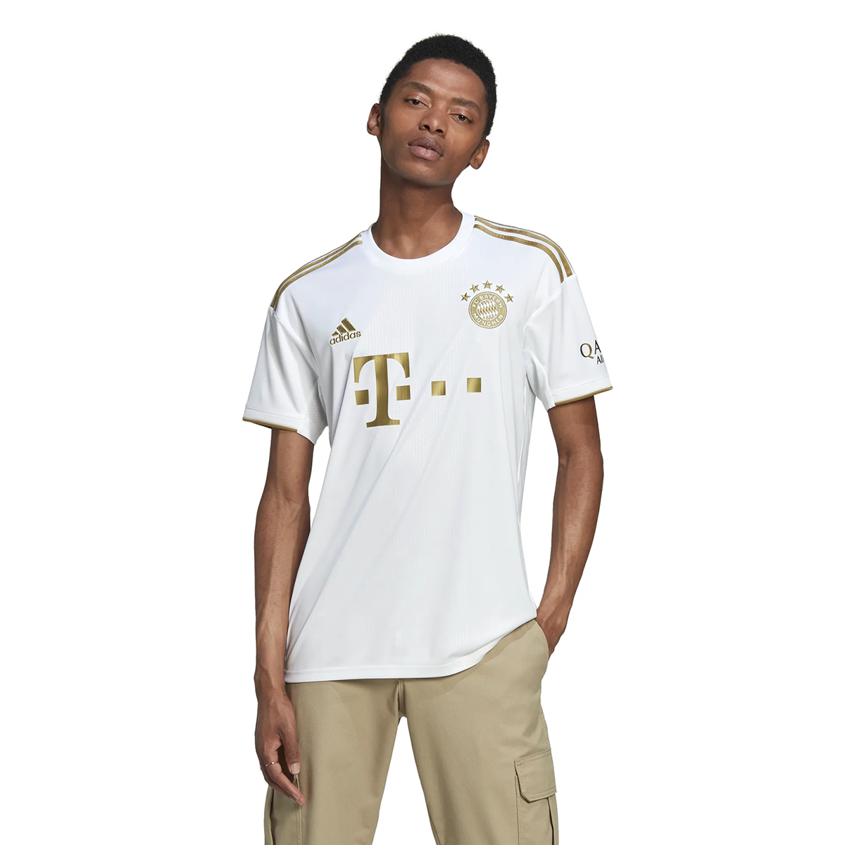 Fc Bayern Munchen Erkek Beyaz Futbol Forma HI3886