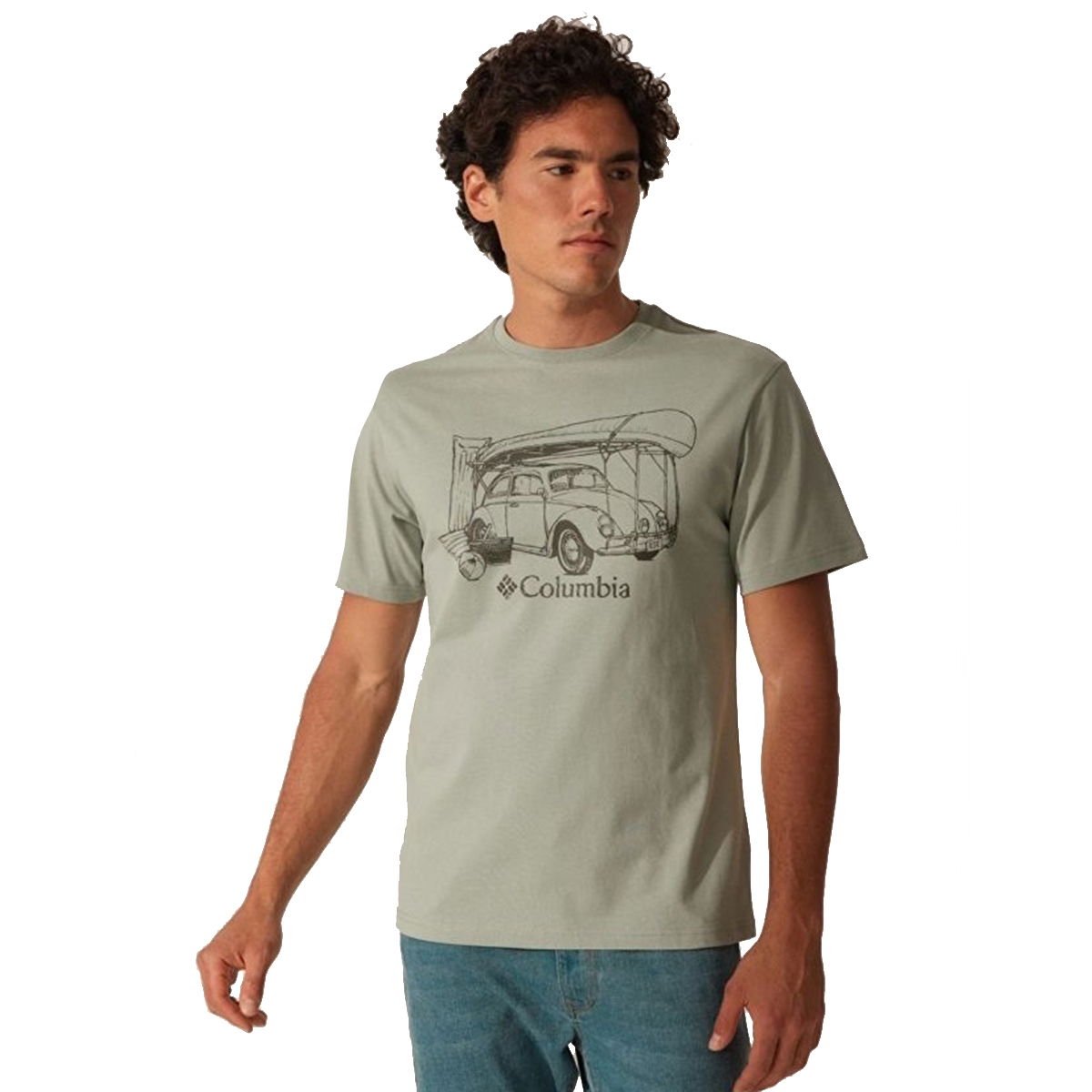 Bugventure Erkek Yeşil Outdoor T-Shirt CS0312-350