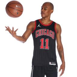 Chicago Bulls Statement Edition Jordan Dri-Fit NBA Erkek Siyah Basketbol Forma DO9521-010