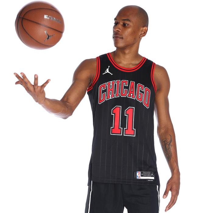 Chicago Bulls Statement Edition Jordan Dri-Fit NBA Erkek Siyah Basketbol Forma DO9521-010 1426499